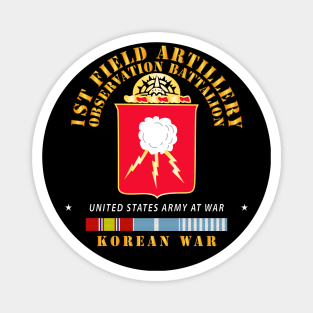 1st Field Artillery Observation Battalion - Korean War w KOR SVC X 300 Magnet